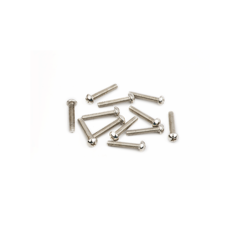 Fender American Vintage Stratocaster Saddle Intonation Screws, 4-40 X 5/8", Nickel (12) - 1
