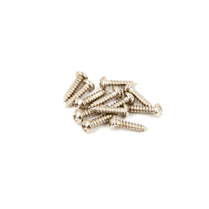 Fender Pure Vintage Tuning Machine Mounting Screws, Nickel-Plated, (12) - 1