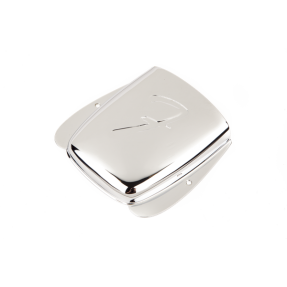 Fender Vintage-Style Jazz Bass "F" Bridge Cover, Chrome - 1