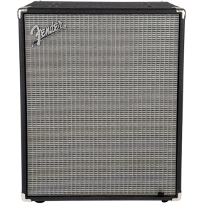 Fender Rumble 210 Cabinet, Black and Silver - 1