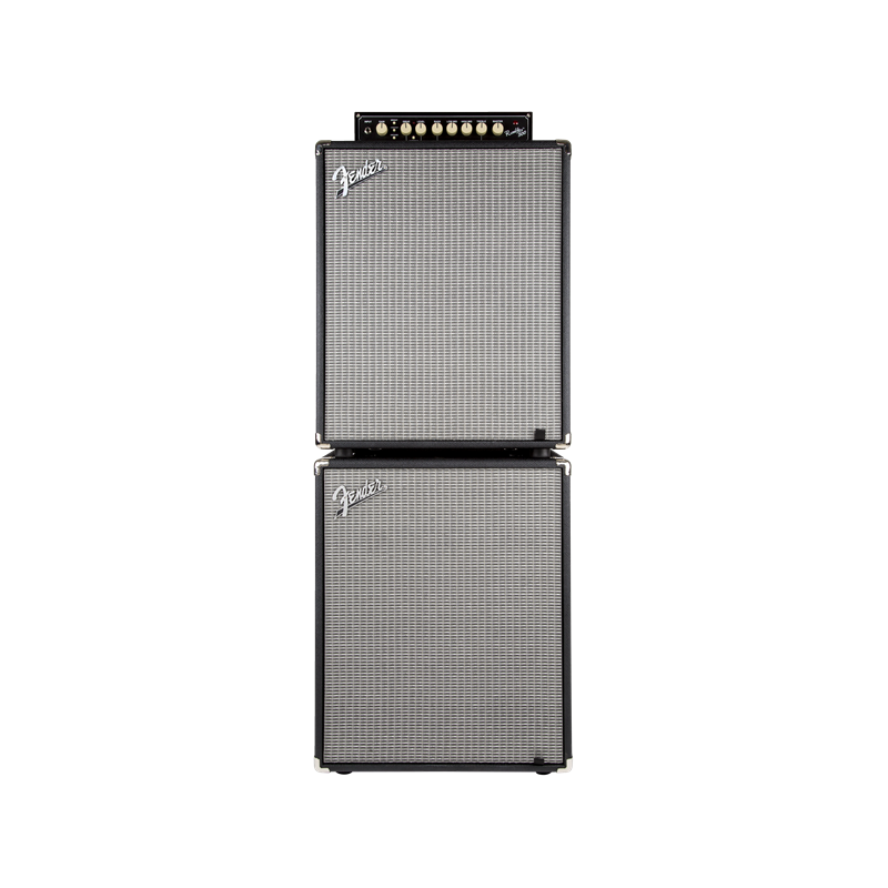 Fender Rumble 210 Cabinet, Black and Silver - 5