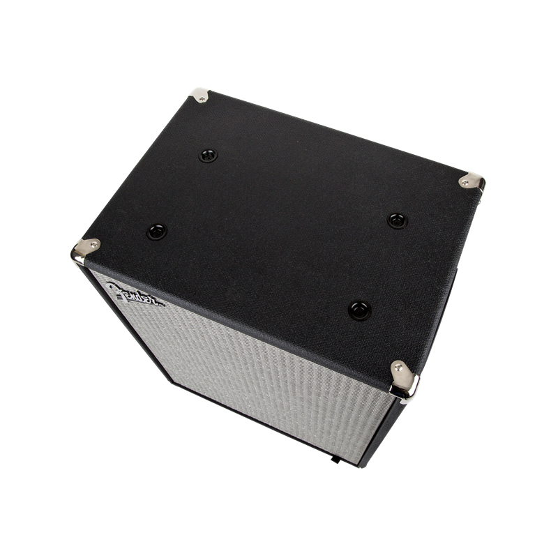 Fender Rumble 210 Cabinet, Black and Silver - 7