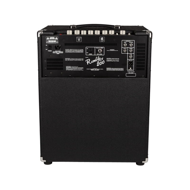 Fender Rumble 200 (V3), 230V EUR, Black/Silver - 4