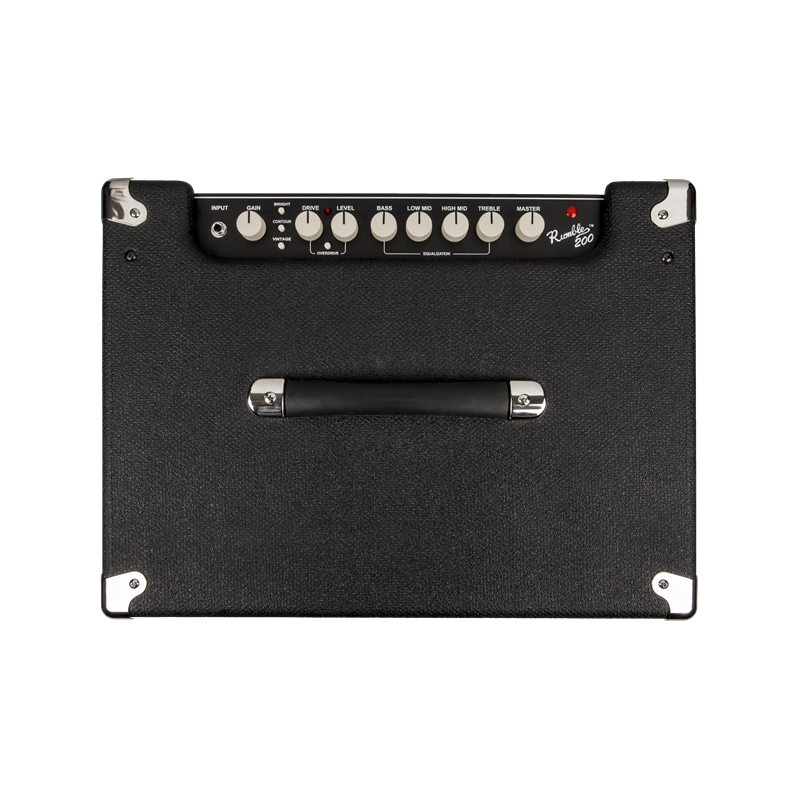 Fender Rumble 200 (V3), 230V EUR, Black/Silver - 6