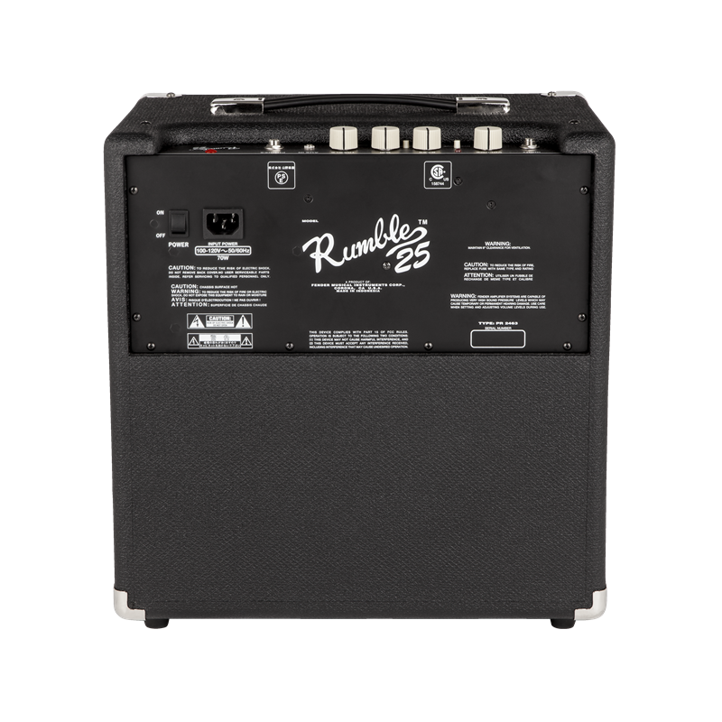 Fender Rumble 25 (V3), 230V EUR, Black/Silver - 4