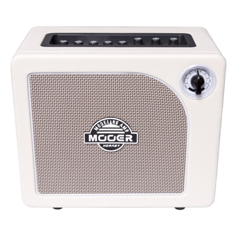 Mooer Hornet White 15W - 15 Watt Modeling Guitar Amplifier - White - 1
