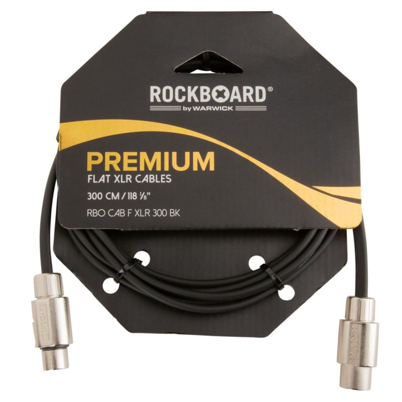 RockBoard Flat XLR Cable, 300 cm / 118 7/64 - 3
