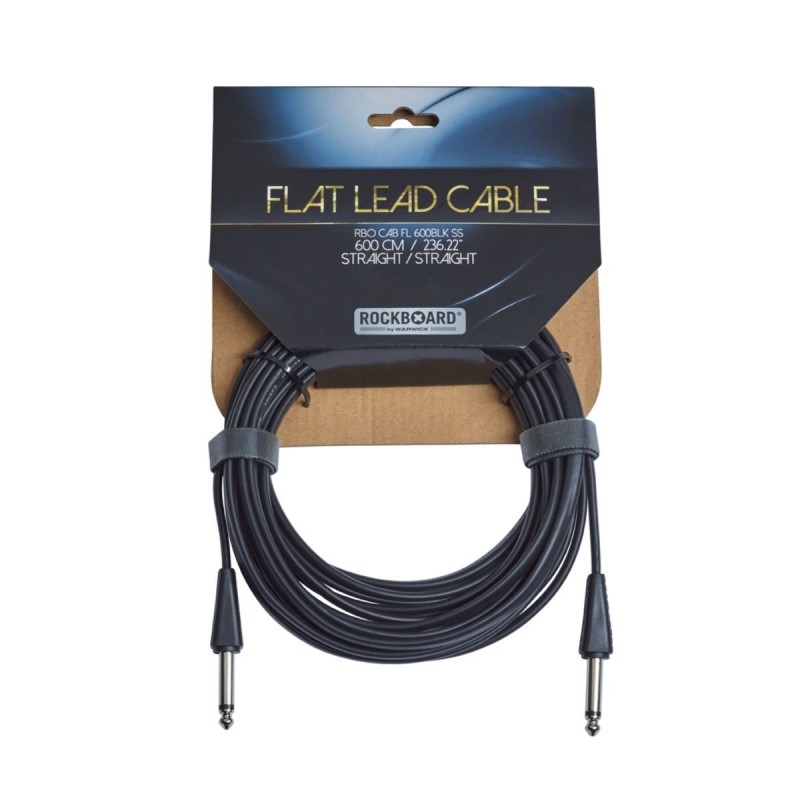 RockBoard Flat Instrument Cable, straight/straight, 600 cm / 236 7/32 - 4