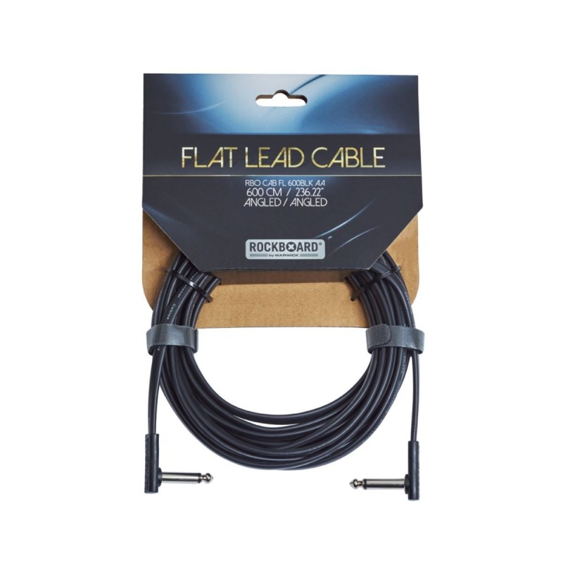 RockBoard Flat Instrument Cable, angled/angled, 600 cm / 236 7/32 - 4