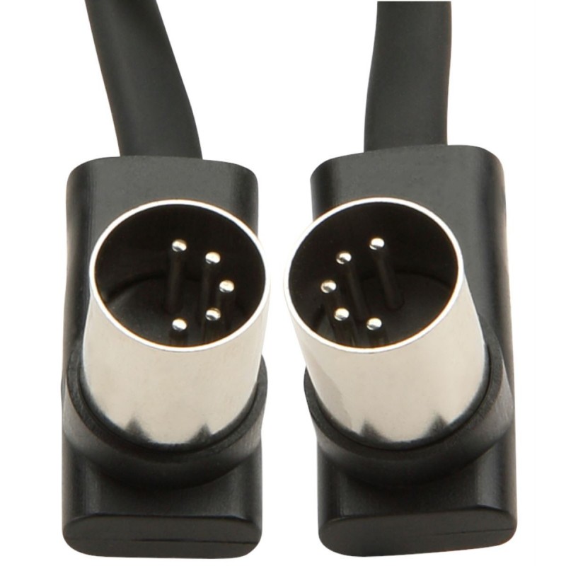 RockBoard Flat MIDI Cable - Black, 1000 cm / 393 45/64 - 5