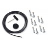 RockBoard PatchWorks Solderless Patch Cable Set - 300 cm / 118 7/64 Cable + 10 Plugs - Chrome - 1