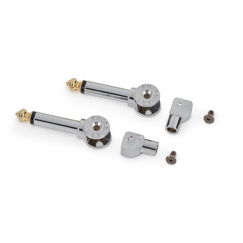 RockBoard PatchWorks Solderless Patch Cable Set - 300 cm / 118 7/64 Cable + 10 Plugs - Chrome - 3