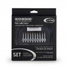 RockBoard PatchWorks Solderless Patch Cable Set - 300 cm / 118 7/64 Cable + 10 Plugs - Chrome - 9