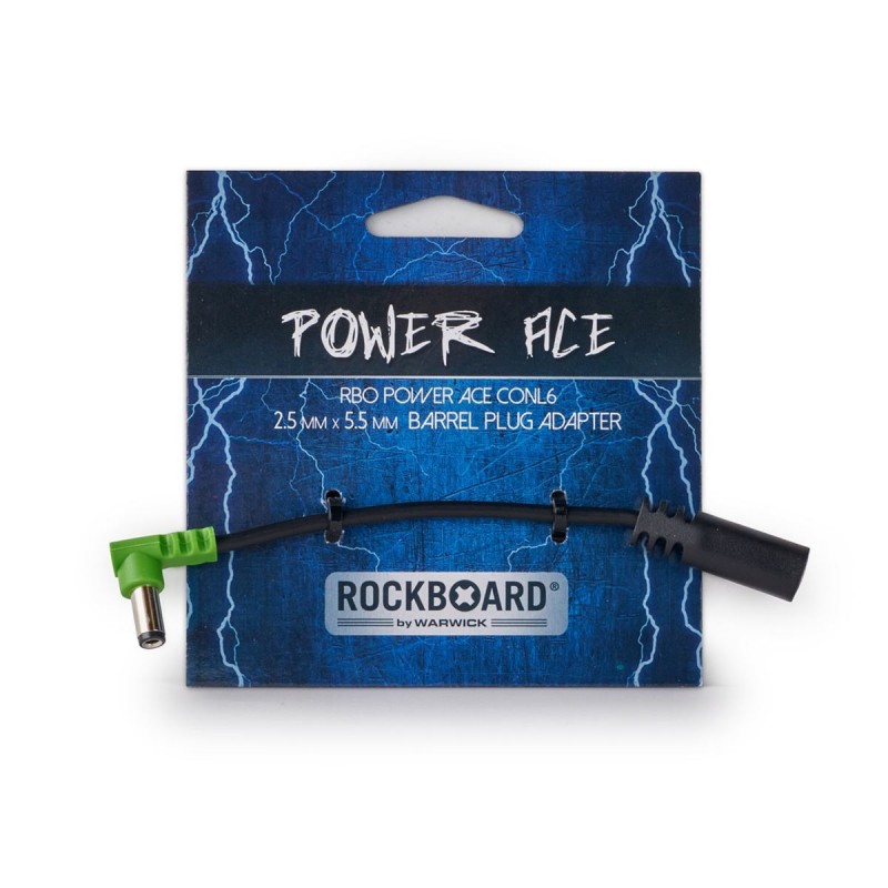 RockBoard Power Ace Barrel Plug Converter, 2.1 x 5.5 mm to 2.5 x 5.5 mm barrel plug - 2