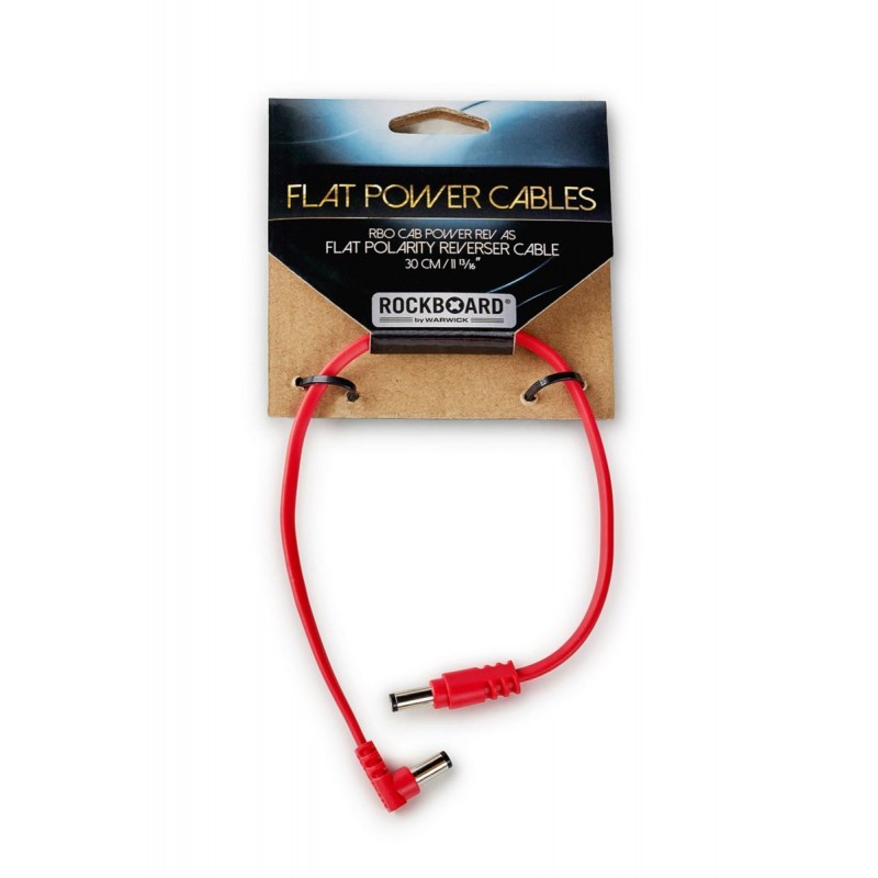 RockBoard Flat Polarity Reverser Cable, angled/straight, 30 cm / 11 13/16 - 4