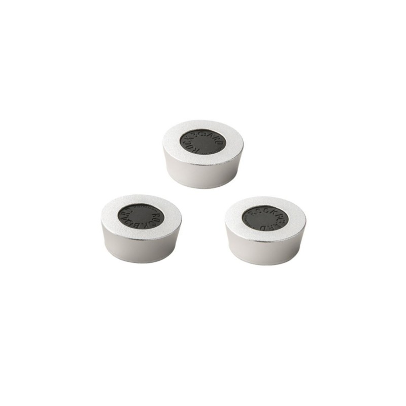 RockBoard BigToe Footswitch Topper, 3 pcs. - Silver - 2