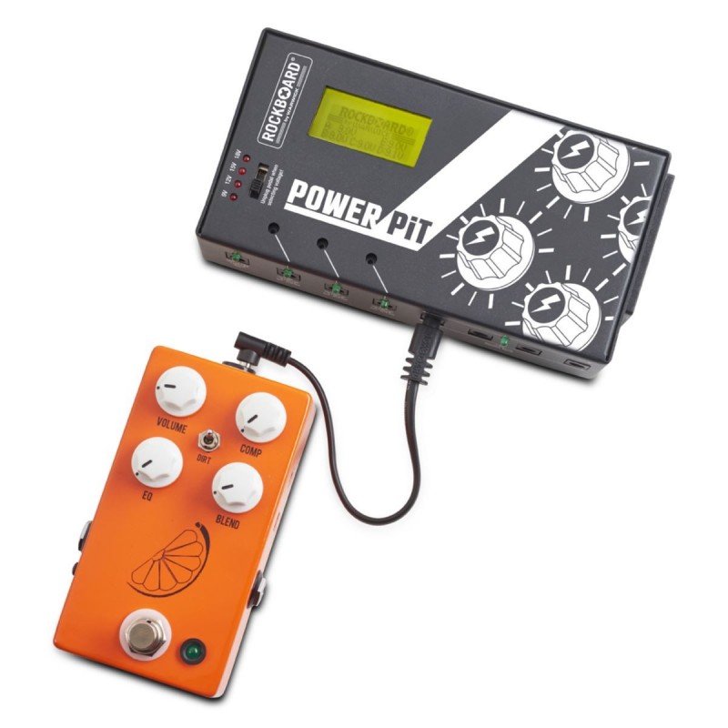 RockBoard Flat Power Cable, angled/straight, 15 cm / 5 29/32 - 5