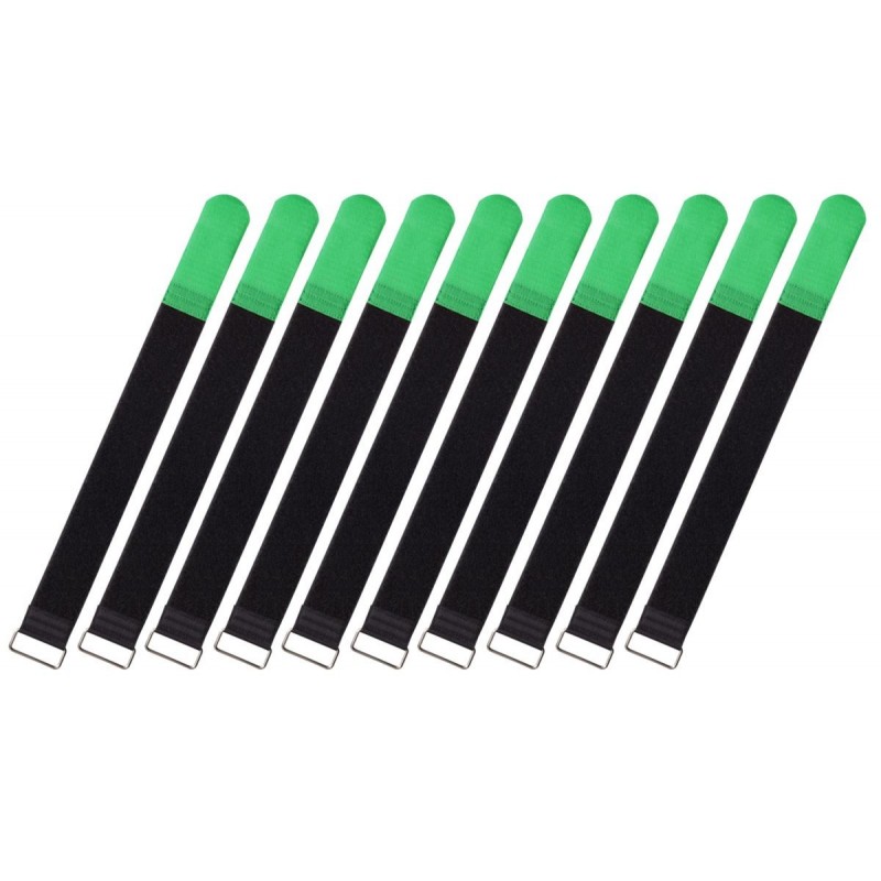 RockBoard Cable Ties, 10 pcs., Extra-Large - Green - 1