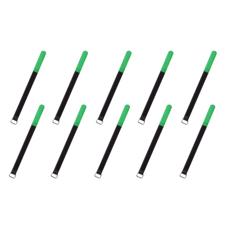 RockBoard Cable Ties, 10 pcs., Medium - Green - 1
