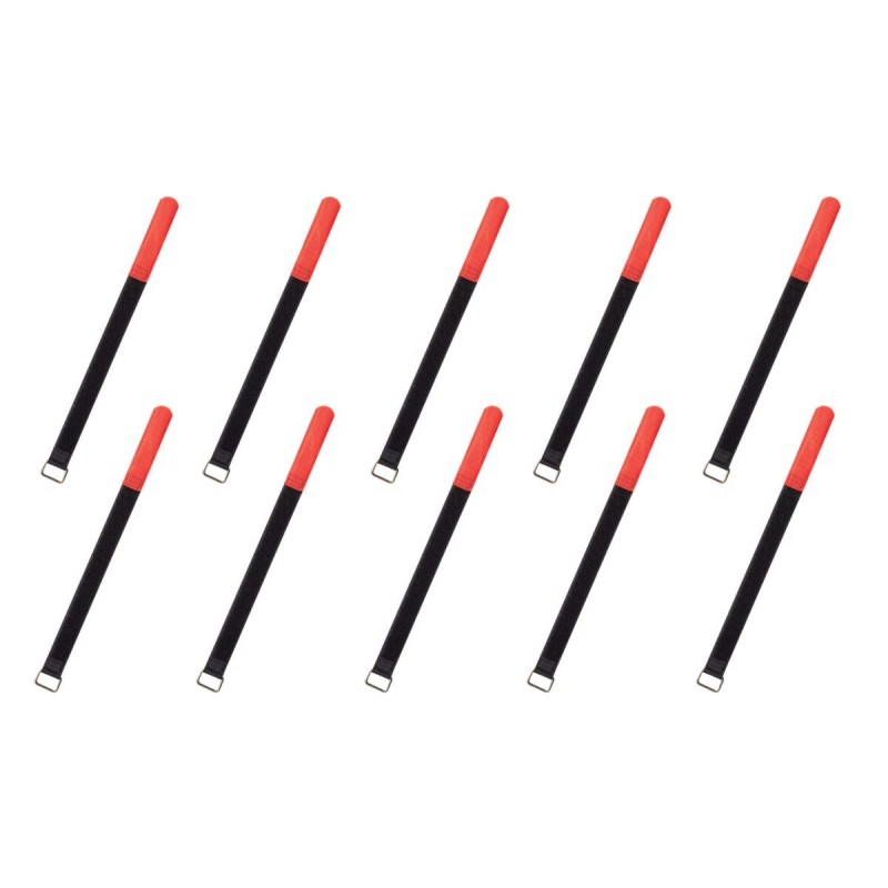 RockBoard Cable Ties, 10 pcs., Medium - Red - 1