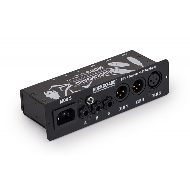 RockBoard MOD 3 V2 - All-in-One TRS & XLR Patchbay for Vocalists & Acoustic Players - 2