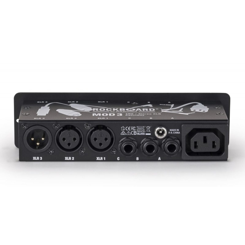 RockBoard MOD 3 V2 - All-in-One TRS & XLR Patchbay for Vocalists & Acoustic Players - 4