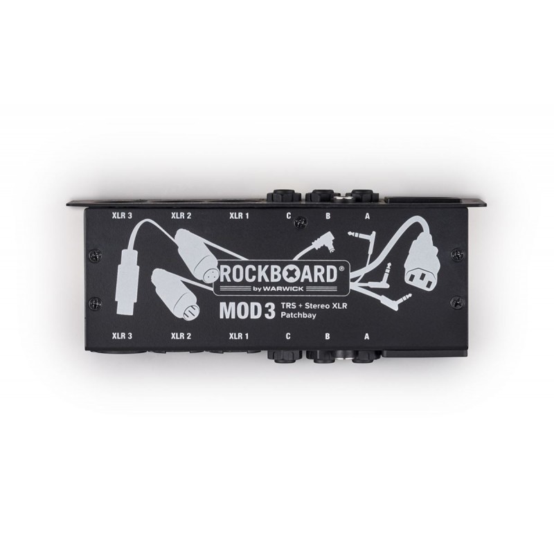 RockBoard MOD 3 V2 - All-in-One TRS & XLR Patchbay for Vocalists & Acoustic Players - 5
