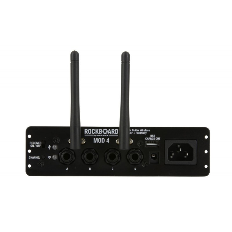 RockBoard MOD 4 & U2 Transmitter - 2.4 GHz Guitar Wireless Receiver, Transmitter + TRS Patchbay - 3