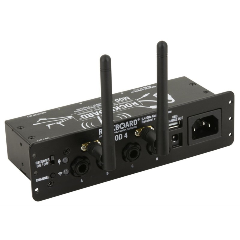 RockBoard MOD 4 - 2.4 GHz Guitar Wireless Receiver + TRS Patchbay - 2