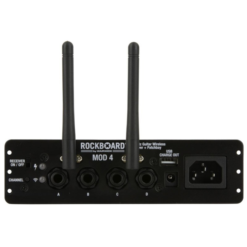 RockBoard MOD 4 - 2.4 GHz Guitar Wireless Receiver + TRS Patchbay - 3