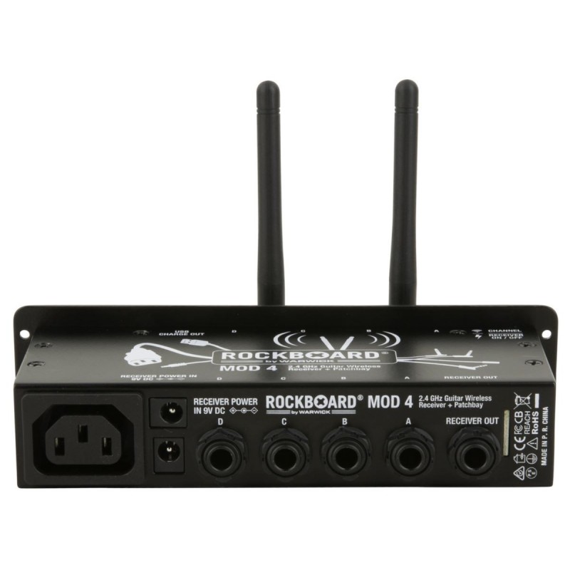RockBoard MOD 4 - 2.4 GHz Guitar Wireless Receiver + TRS Patchbay - 4