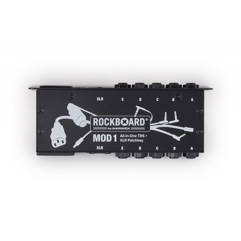 RockBoard MOD 1 V2 - All-in-One TRS & XLR, IEC & Barrel Patchbay - 5
