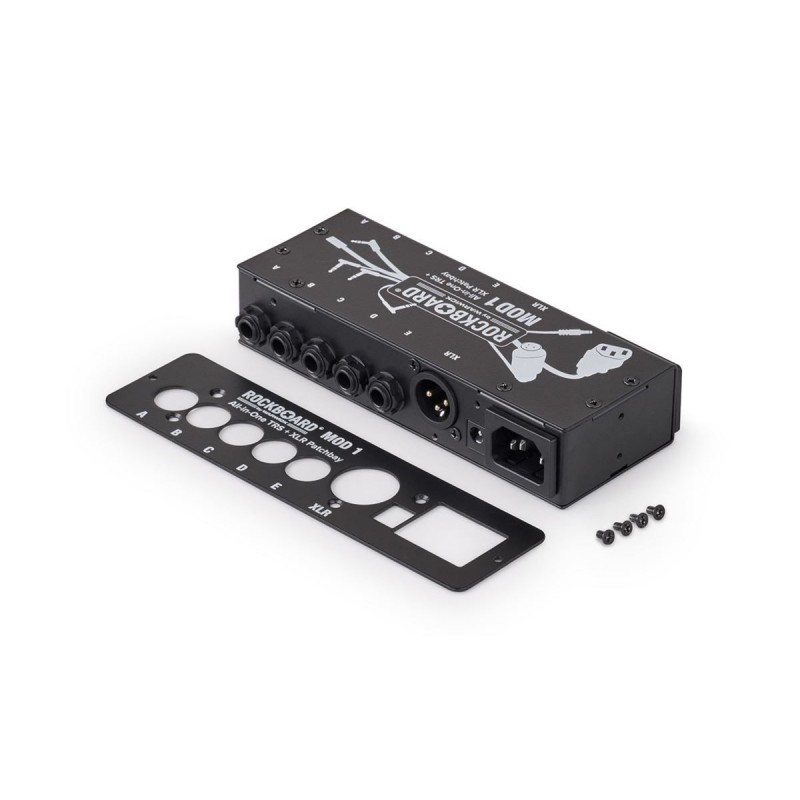 RockBoard MOD 1 V2 - All-in-One TRS & XLR, IEC & Barrel Patchbay - 6