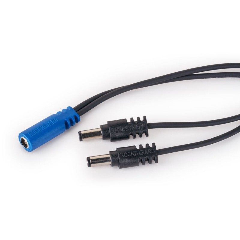 RockBoard Power Ace Voltage Doubler Y Cable, 2 x 2.1 x 5.5 mm barrel plug (series) to 2.1 x 5.5 mm barrel socket - 2