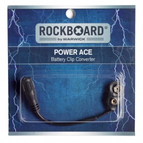 RockBoard Power Ace Battery Clip Converter, 9V battery clip to 2.1 x 5.5 mm barrel socket - 1