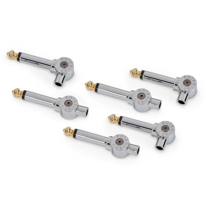 RockBoard PatchWorks Solderless Plugs, 6 pcs. - Chrome - 1