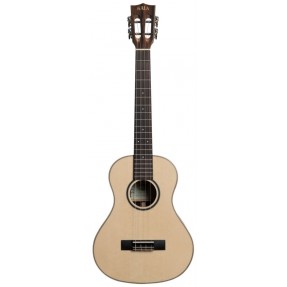 KALA KA-ASZCT-ST - All Solid Spruce Top, Ziricote Super Tenor Ukulele, with Case (UC-B) - 1