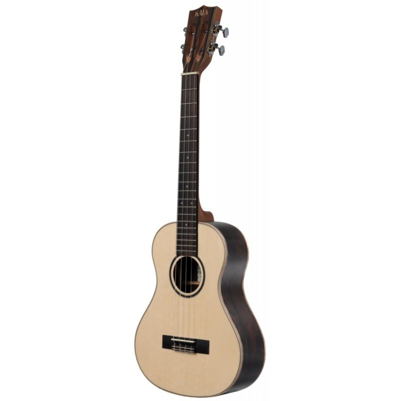 KALA KA-ASZCT-ST - All Solid Spruce Top, Ziricote Super Tenor Ukulele, with Case (UC-B) - 2