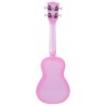 Makala Dolphin MK-SD-PKBURST - Pink Burst Soprano Dolphin Ukulele, with Tote Bag - 4