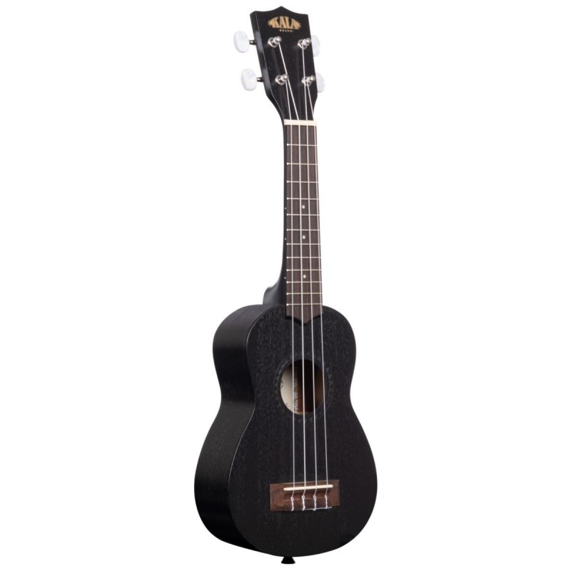 KALA KA-15S BLK - Black Satin Mahogany Soprano Ukulele, with Bag (UB-S) - 3