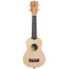KALA KA-15S-S - Satin Mahogany Spruce Top Soprano Ukulele, with Bag (UB-S) - 1