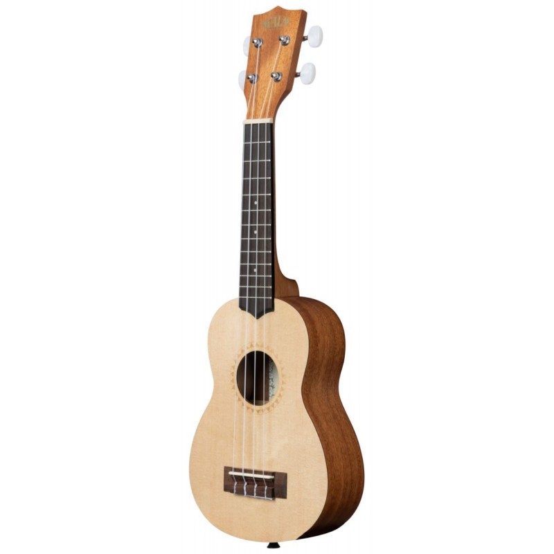 KALA KA-15S-S - Satin Mahogany Spruce Top Soprano Ukulele, with Bag (UB-S) - 2