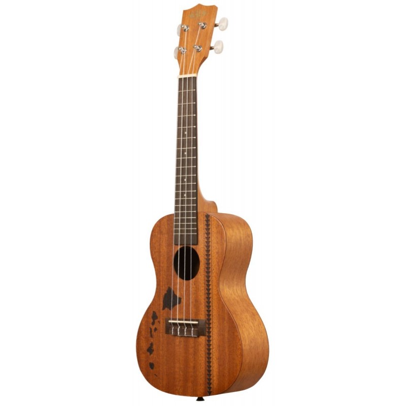 KALA KA-15C-H2 - Satin Mahogany Concert Ukulele with Hawaiian Islands and Tattoo, with Bag (UB-C) - 2