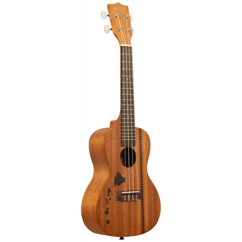KALA KA-15C-H2 - Satin Mahogany Concert Ukulele with Hawaiian Islands and Tattoo, with Bag (UB-C) - 3