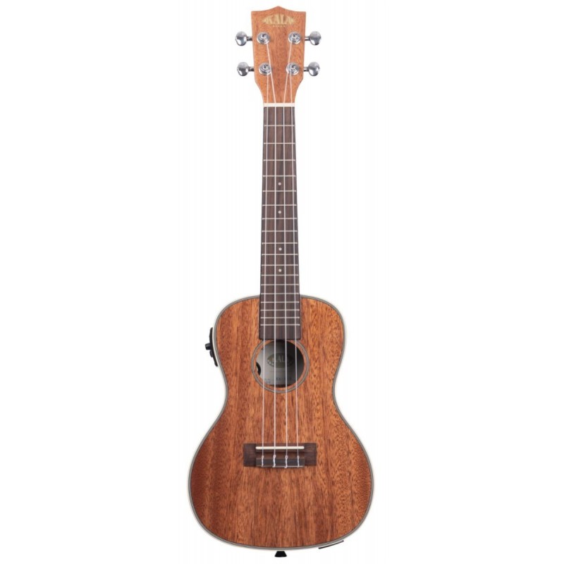 KALA KA-CGE - Gloss Mahogany Concert Ukulele, with EQ & Bag (UB-C) - 1