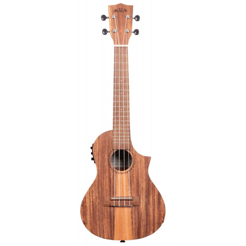 KALA KA-TK-C-CE - Teak Tri-Top Concert Ukulele, with Cutaway & EQ - 1