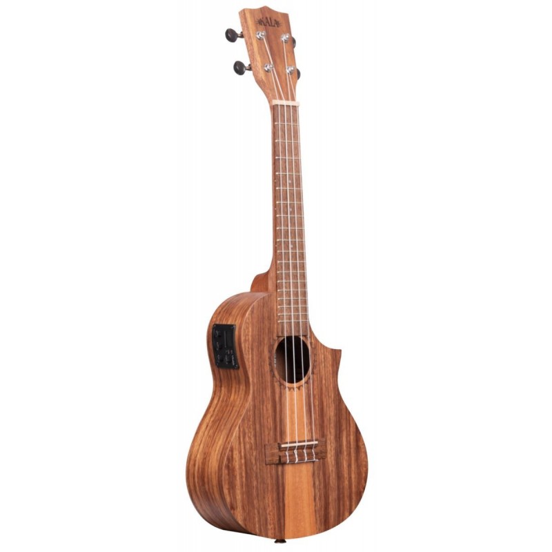 KALA KA-TK-C-CE - Teak Tri-Top Concert Ukulele, with Cutaway & EQ - 3