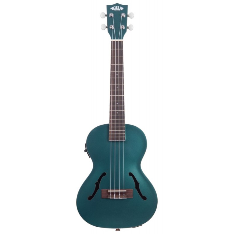 KALA KA-JTE-BKGN - Brooklyn Green Archtop Tenor Ukulele, with EQ & Case (UC-T) - 1