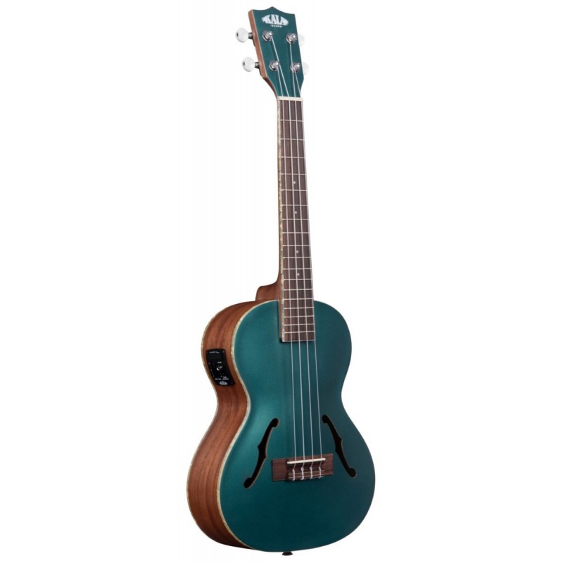KALA KA-JTE-BKGN - Brooklyn Green Archtop Tenor Ukulele, with EQ & Case (UC-T) - 3