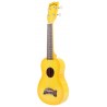 Makala Dolphin MK-SD-YLBURST - Yellow Burst Soprano Dolphin Ukulele, with Tote Bag - 2